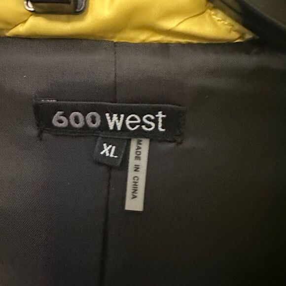 600 West Brand Yellow Quilted Puffy Vest XL - Picture 3 of 8
